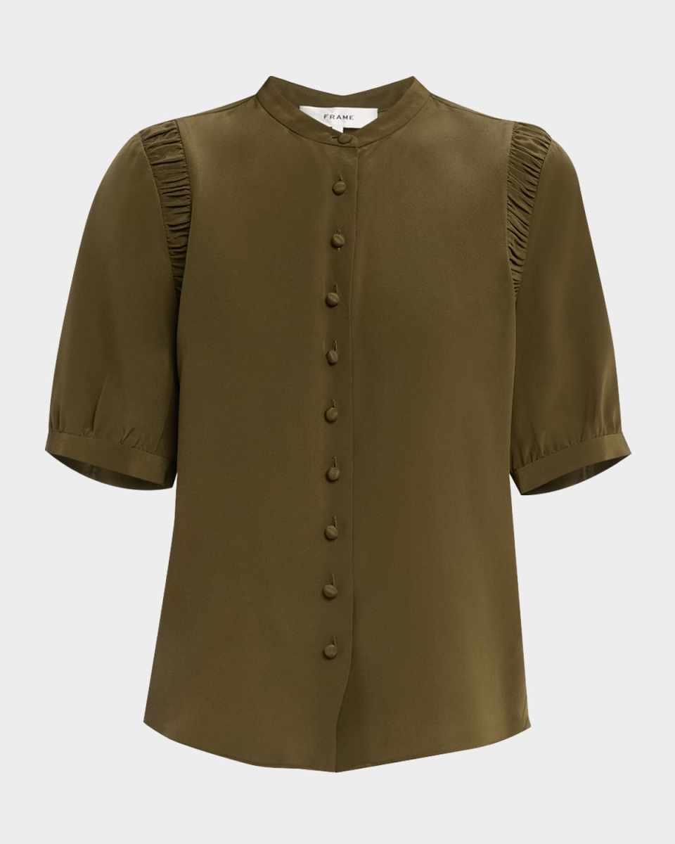 The Silk Gathered Top